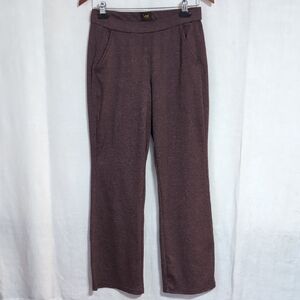 Lee Maroon Straight Leg Trouser Style Sweatpants Size Small